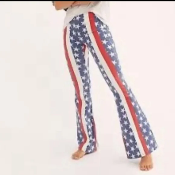 Free People Flare Pants Size 29 - Picture 2 of 5